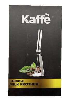 Kaffe Handheld Milk Frother Whisk with Stand Stainless Steel Rechargeable